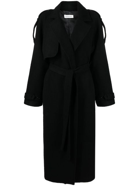 The Frankie Shop Suzanne wool trench coat