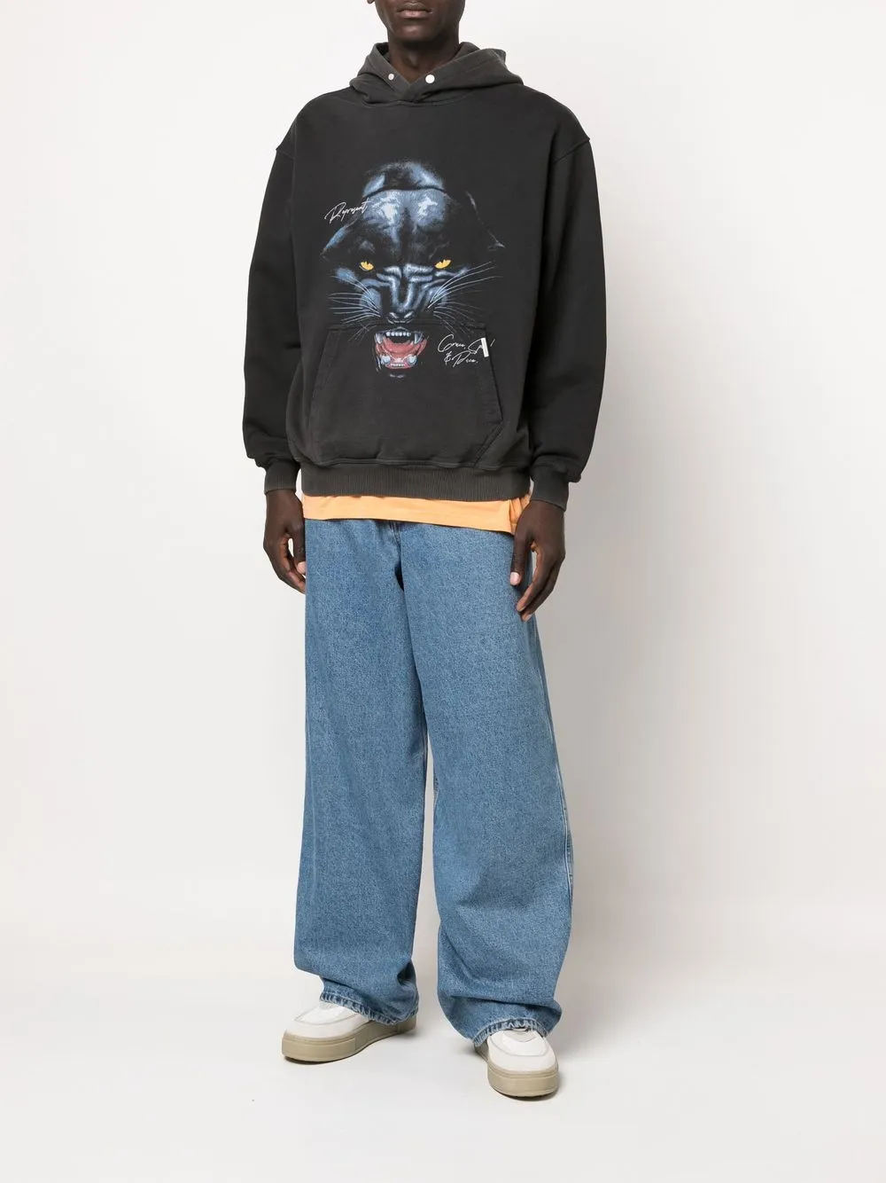 Represent Katoenen hoodie - Zwart