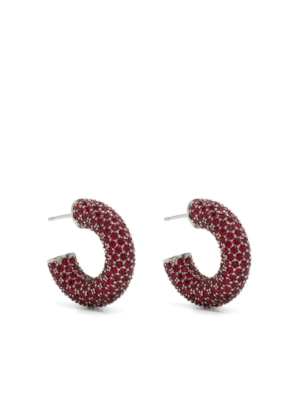 

Amina Muaddi mini Cameron hoops - Red