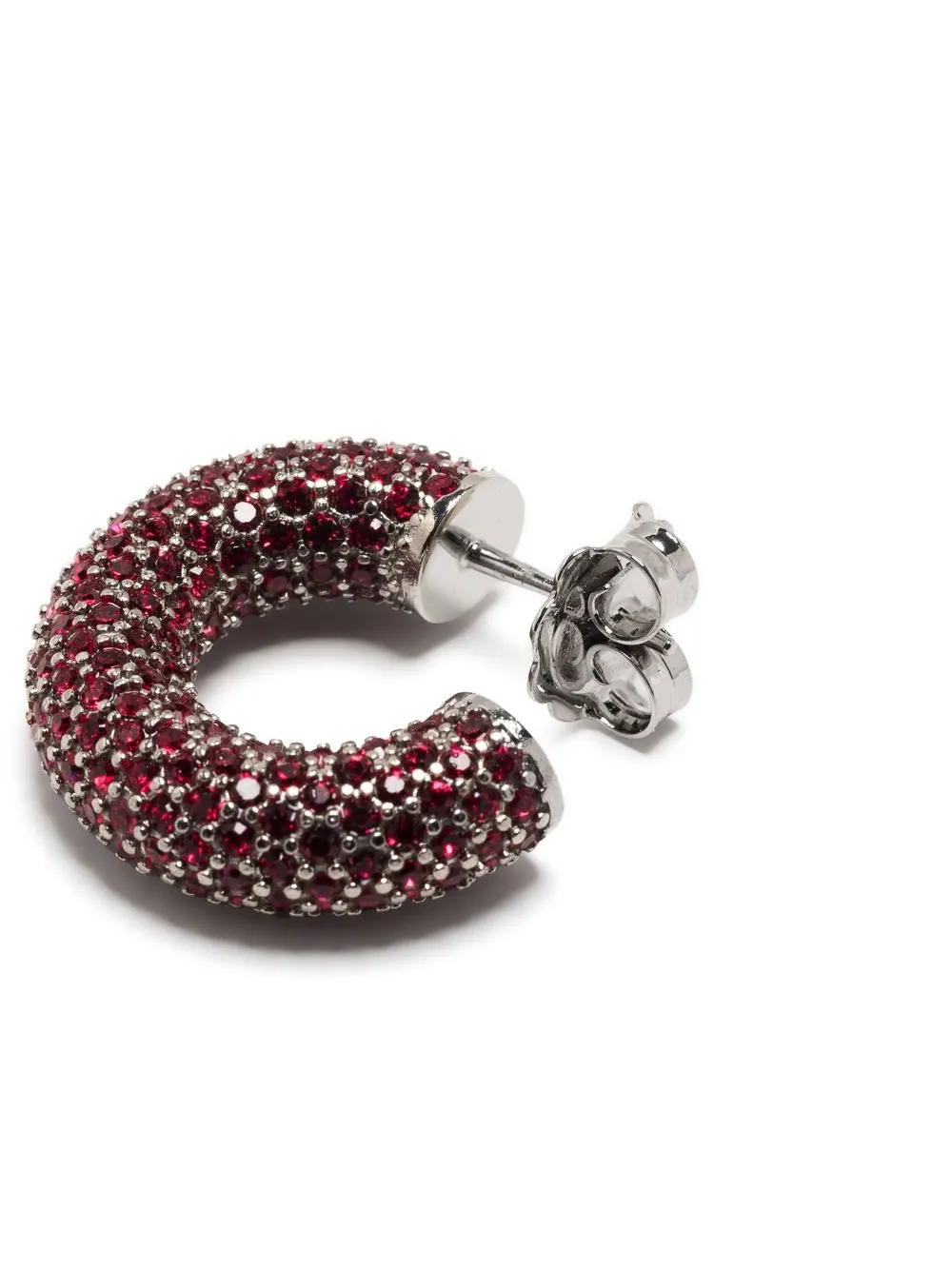  Amina Muaddi Mini Cameron Hoops - Red 