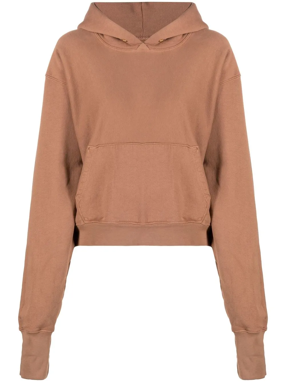 

Les Tien hoodie manga larga - CHESTNUT