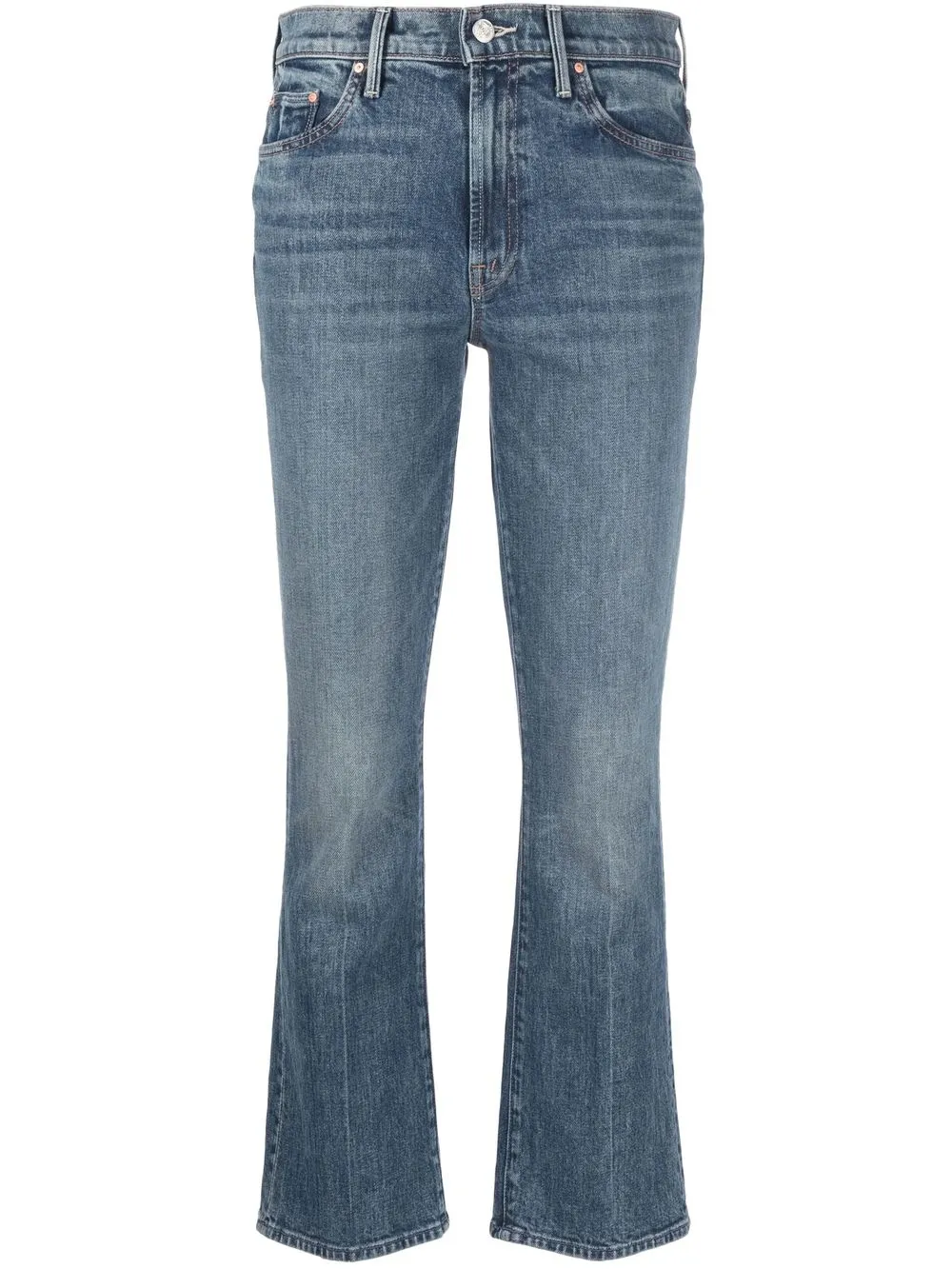 

MOTHER high-rise straight-leg jeans - Blue