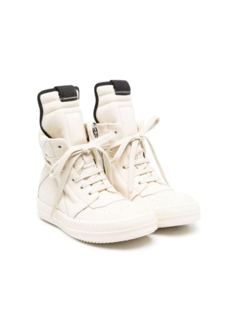 Rick Owens Kids padded-ankle high-top sneakers