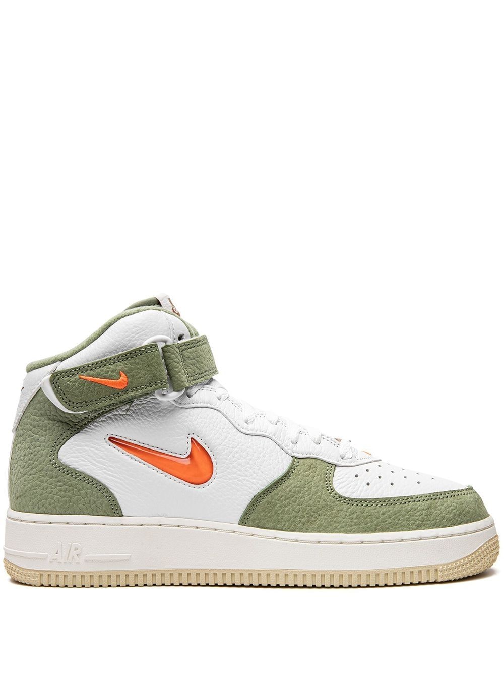 Shop Nike Air Force 1 Mid Qs "jewel Oil Green" Sneakers In White