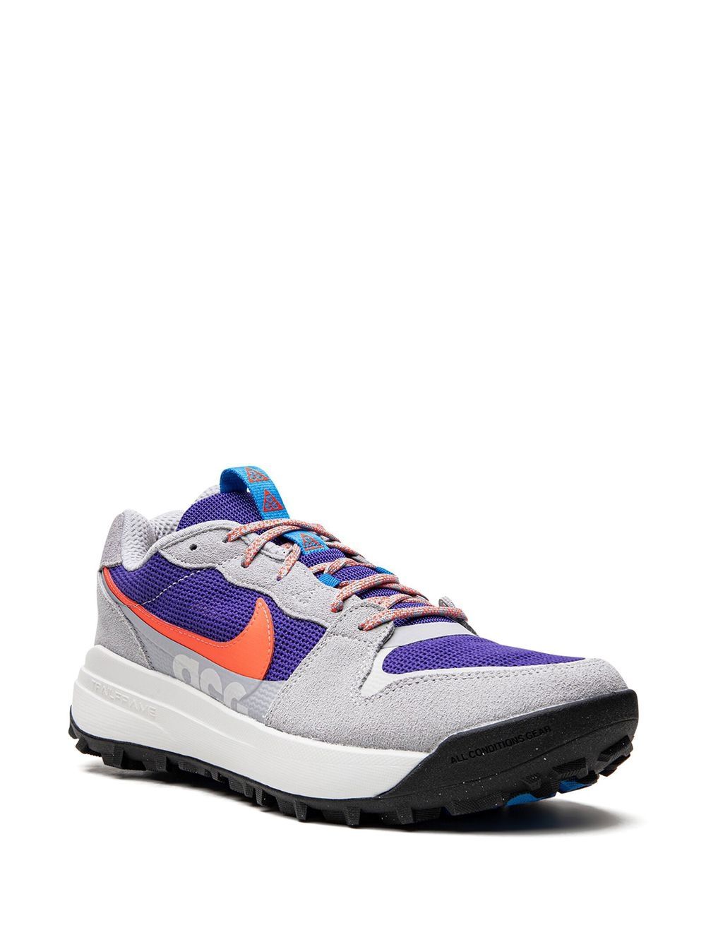 Shop Nike Acg Lowcate "wolf Grey/bright Crimson" Sneakers