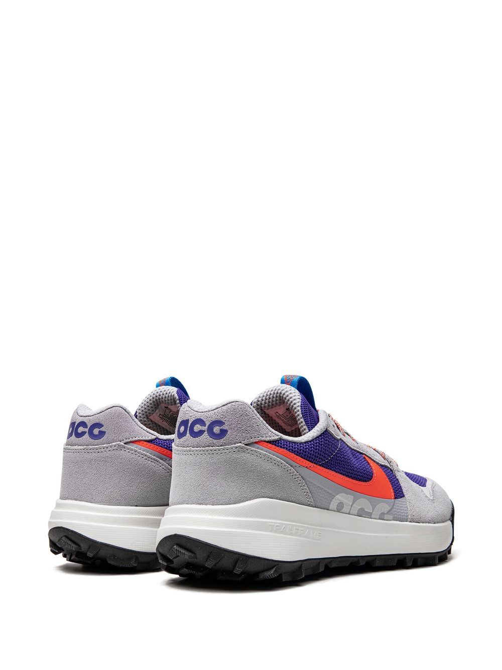 Shop Nike Acg Lowcate "wolf Grey/bright Crimson" Sneakers