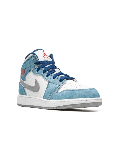 Jordan Kids Air Jordan 1 Mid SE "French Blue" sneakers