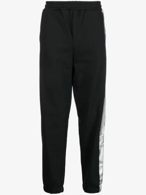 Helmut Lang metallic-detail track pants