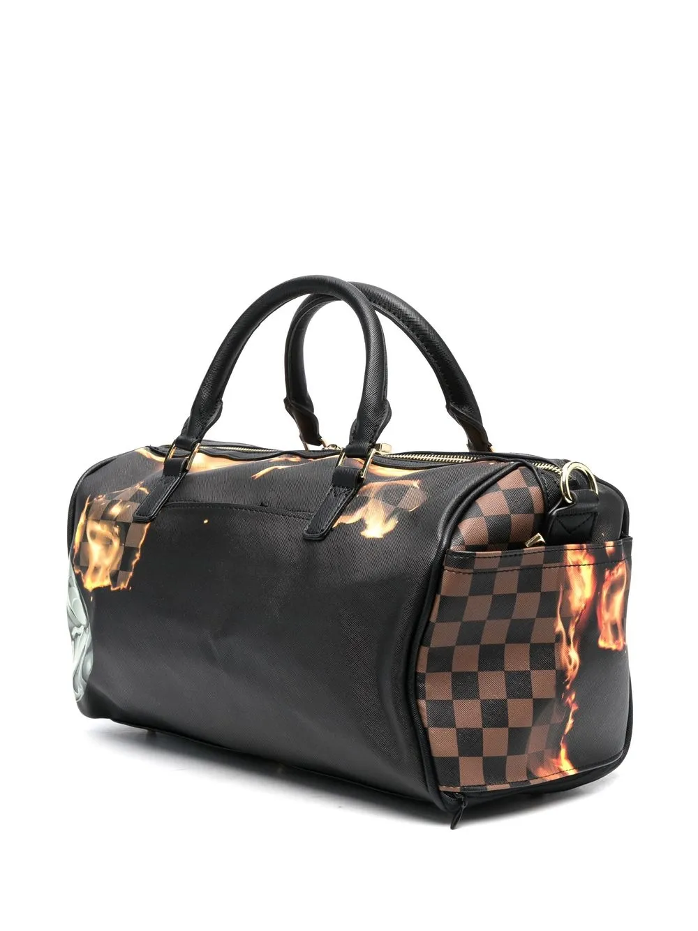  Sprayground Mixed Print Holdall - Black 