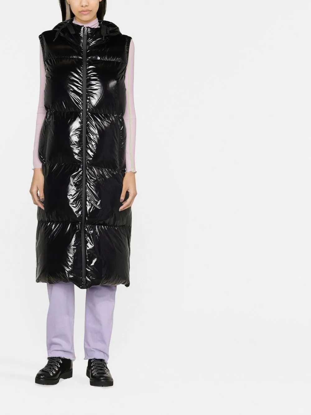 Herno Lang gilet - Zwart