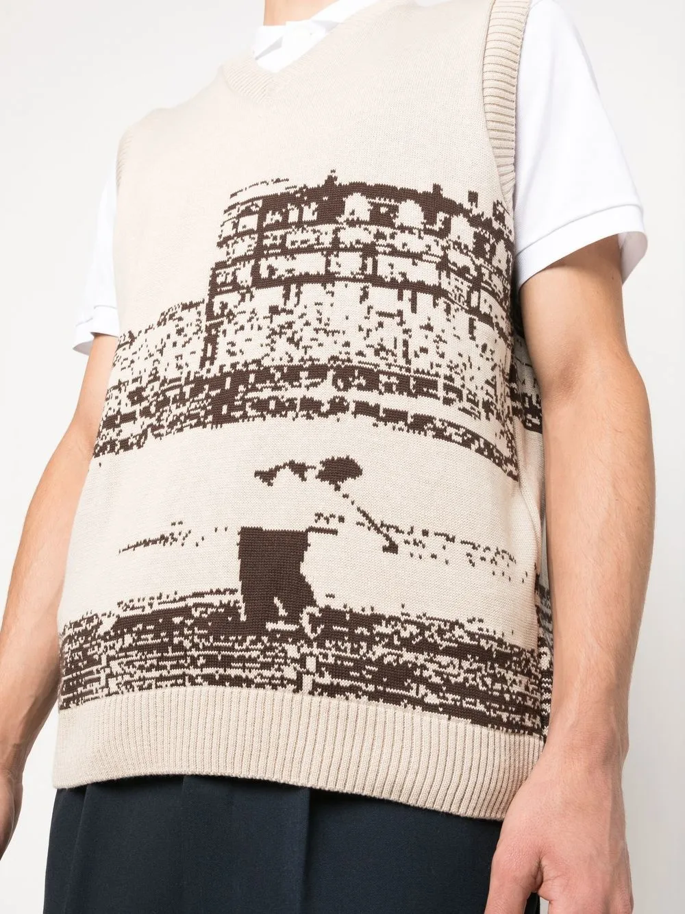 Manors Golf Golf Shot Knitted Vest Farfetch