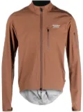 Pas Normal Studios logo-print zip-up jacket - Brown
