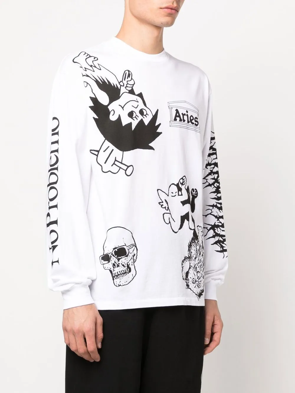 Aries グラフィック ロングTシャツ - Farfetch