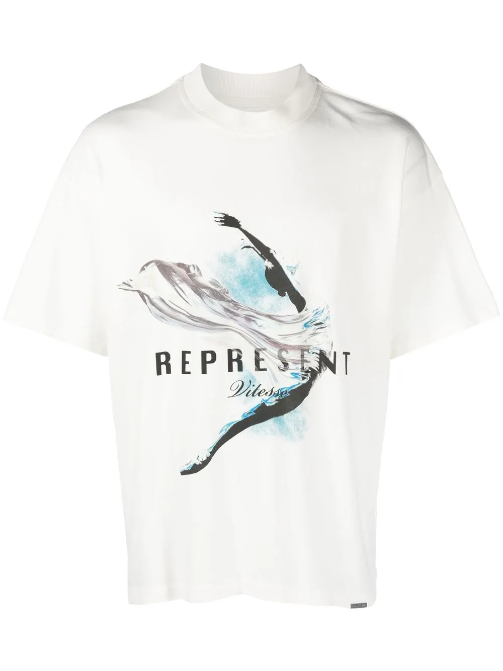 

Represent graphic-print oversize T-shirt - White