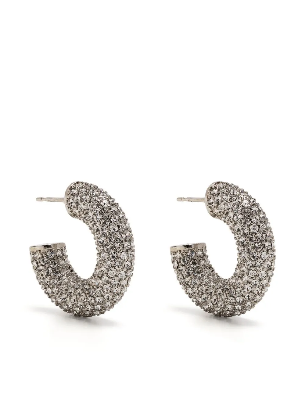 

Amina Muaddi mini Cameron hoops - Silver