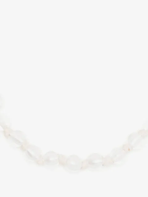 Chloé crepe de chine beaded necklace