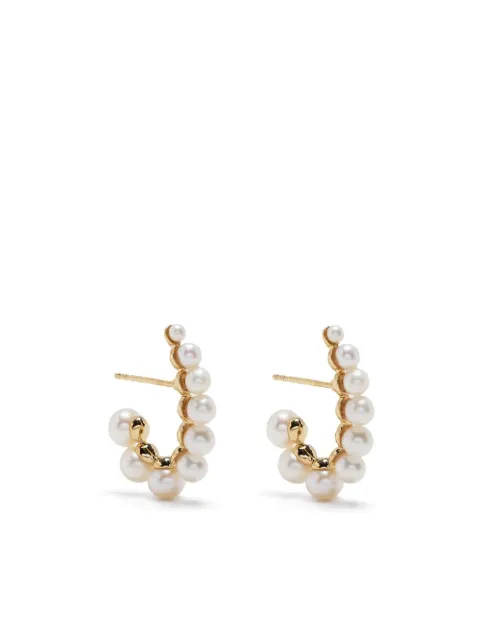 RAGBAG STUDIO pearl hoop earrings