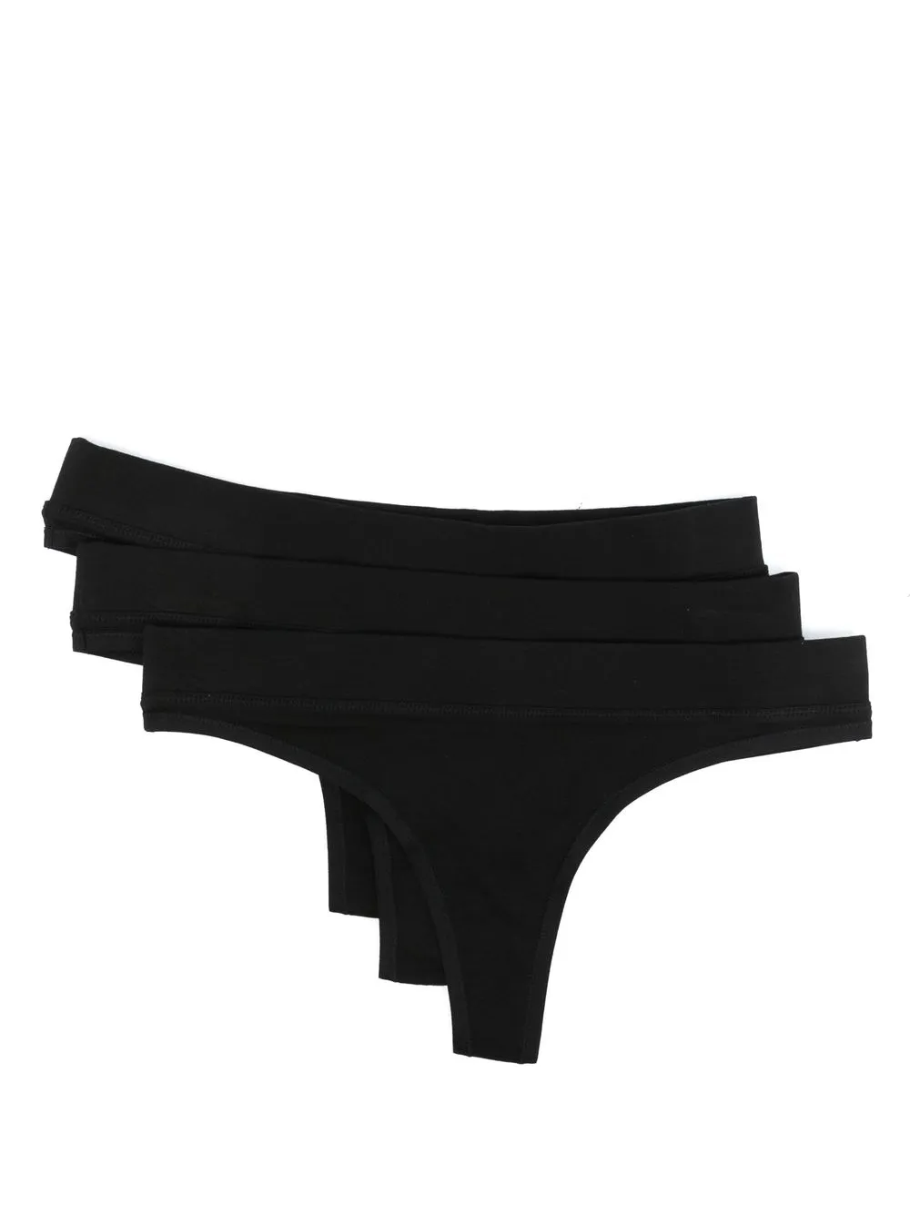 

Organic Basics pack of three thongs - Black