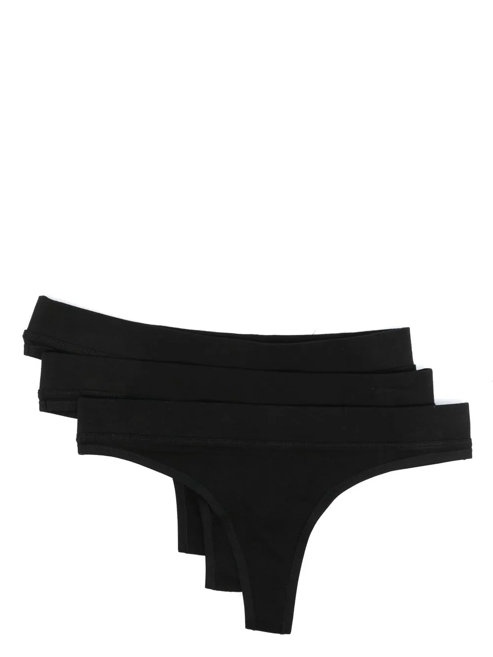 

Organic Basics pack de tres tangas - Negro