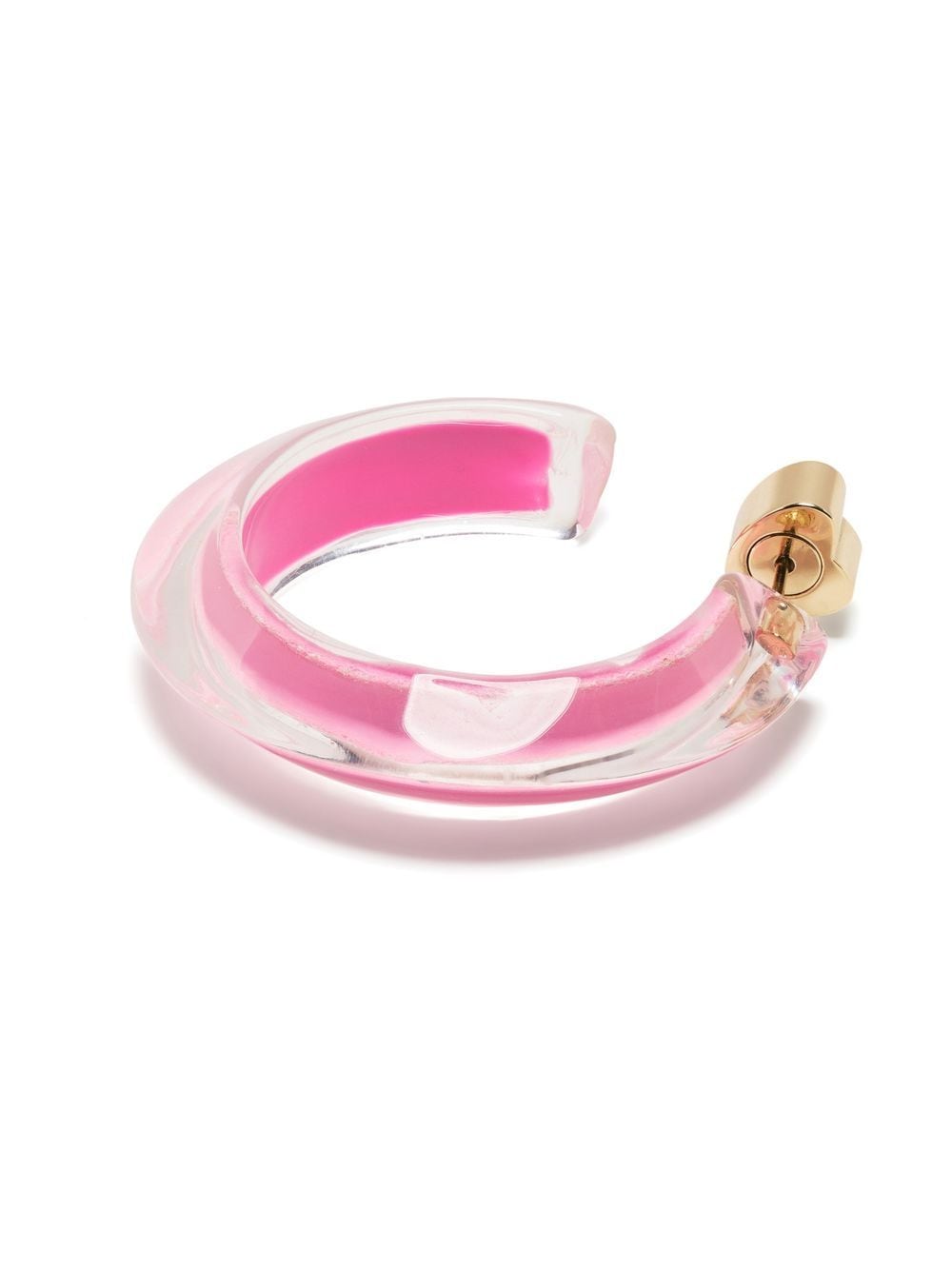 Shop Alison Lou Medium Jelly Hoop Earrings In Pink