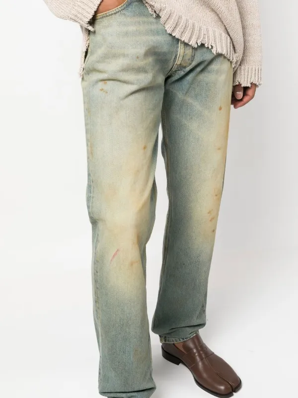 Maison Margiela distressed-effect straight-leg Jeans - Farfetch