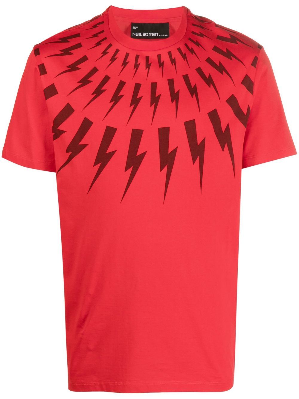 

Neil Barrett playera con estampado Thunderbolt - Rojo