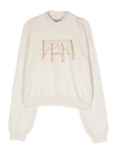Pinko Kids jersey con logo bordado