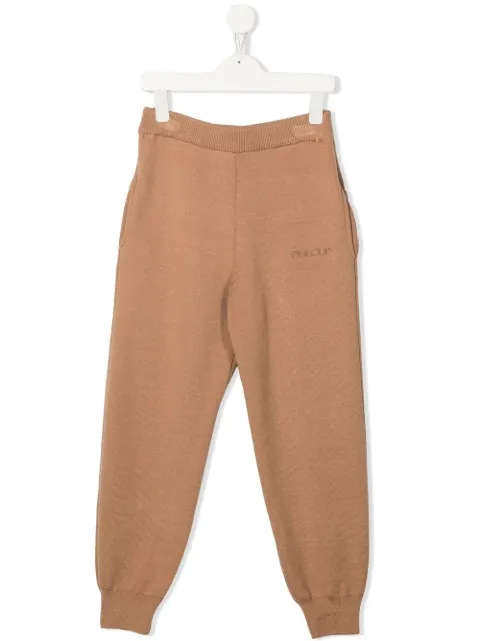 Pinko Kids logo-embroidered track pants