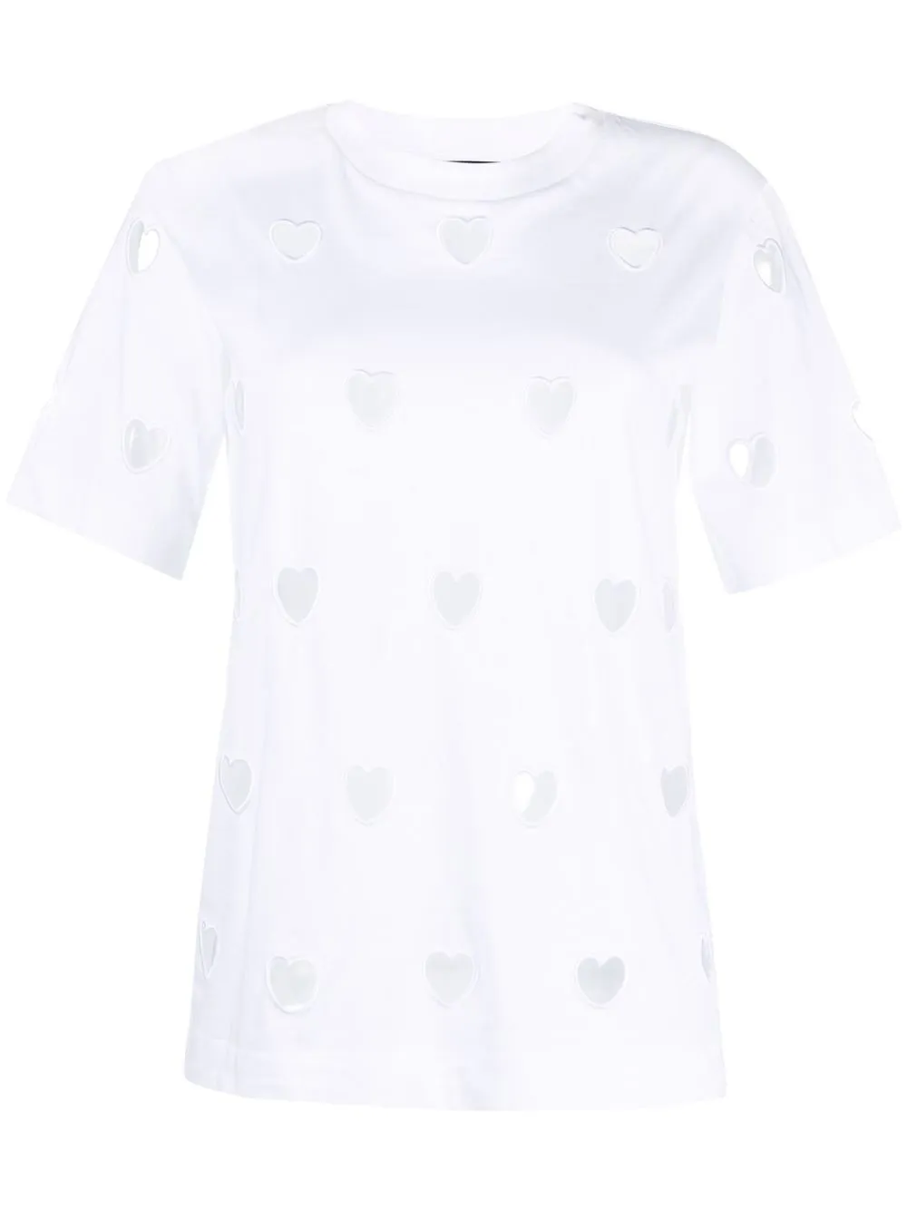 

Simone Rocha playera con abertura de corazón - Blanco