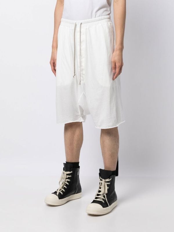 韓国ファッション新品　RICK OWENS DRKSHDW  コットン　ロゴ　ハーフパンツ　M