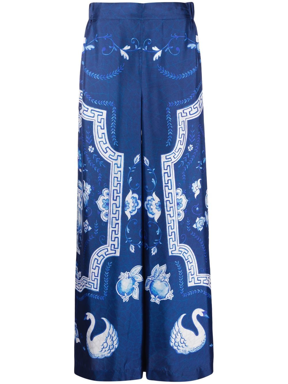 CASABLANCA ABSTRACT-PRINT PALAZZO PANTS