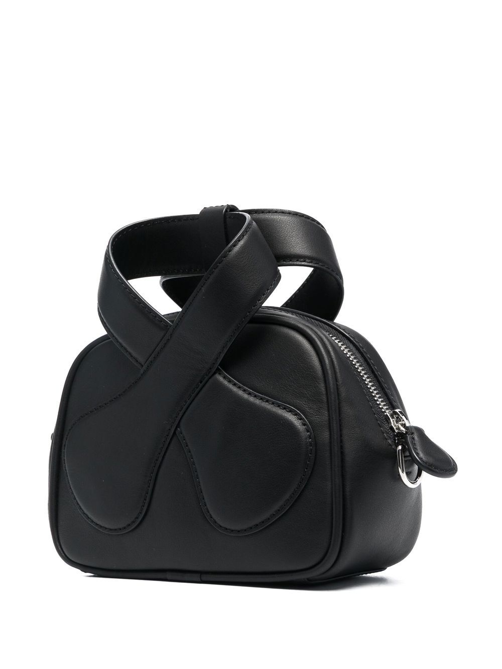 Shop Courrèges Heritage Crossover-strap Shoulder Bag In Black