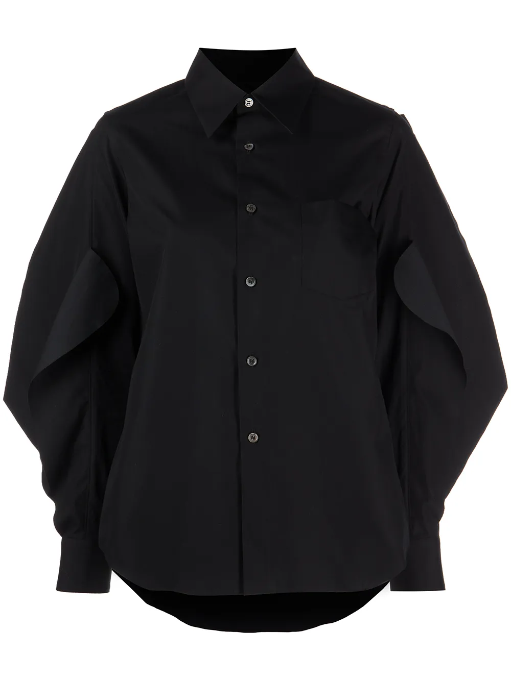 

Comme Des Garçons cotton layered-sleeve shirt - Black