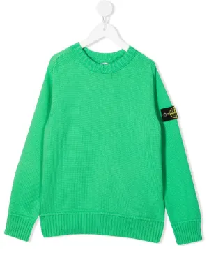 bright green stone island jumper