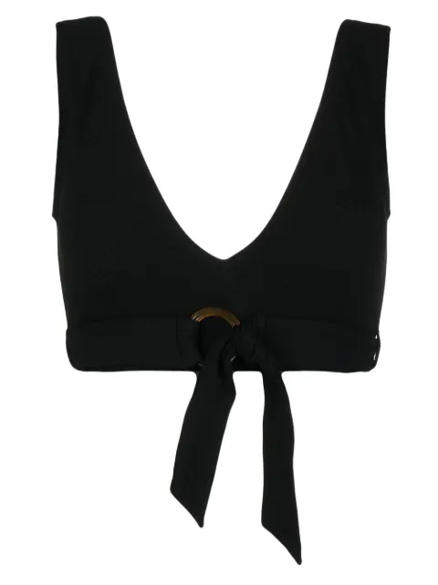 Duskii top tejido de canalé con cuello en V