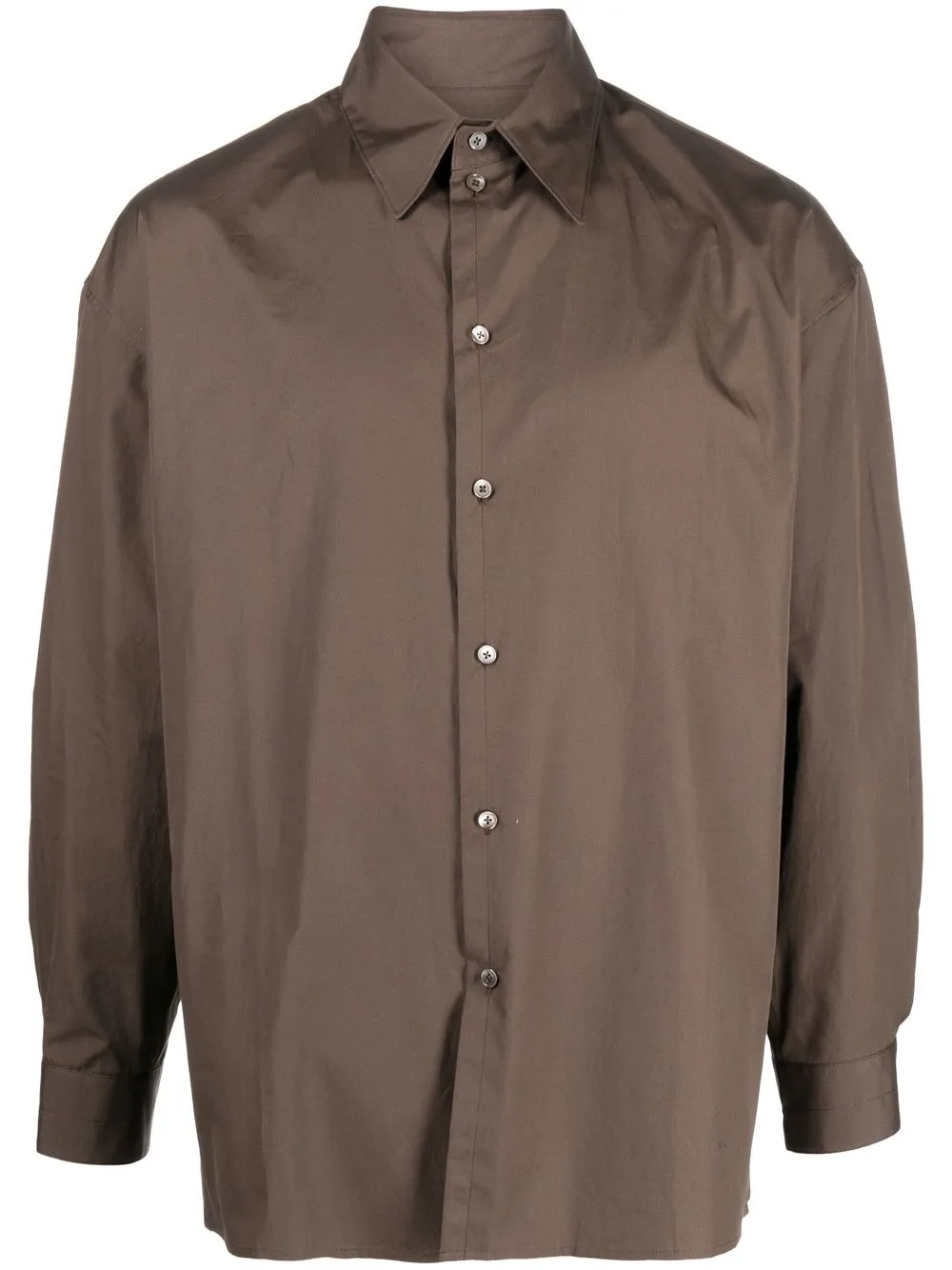 

Lemaire oversized cotton shirt - Brown