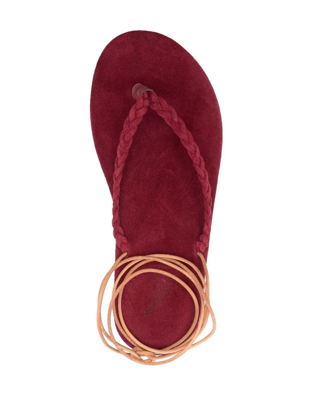 Shop Ancient Greek Sandals Plage Lace-up Sandals In Red