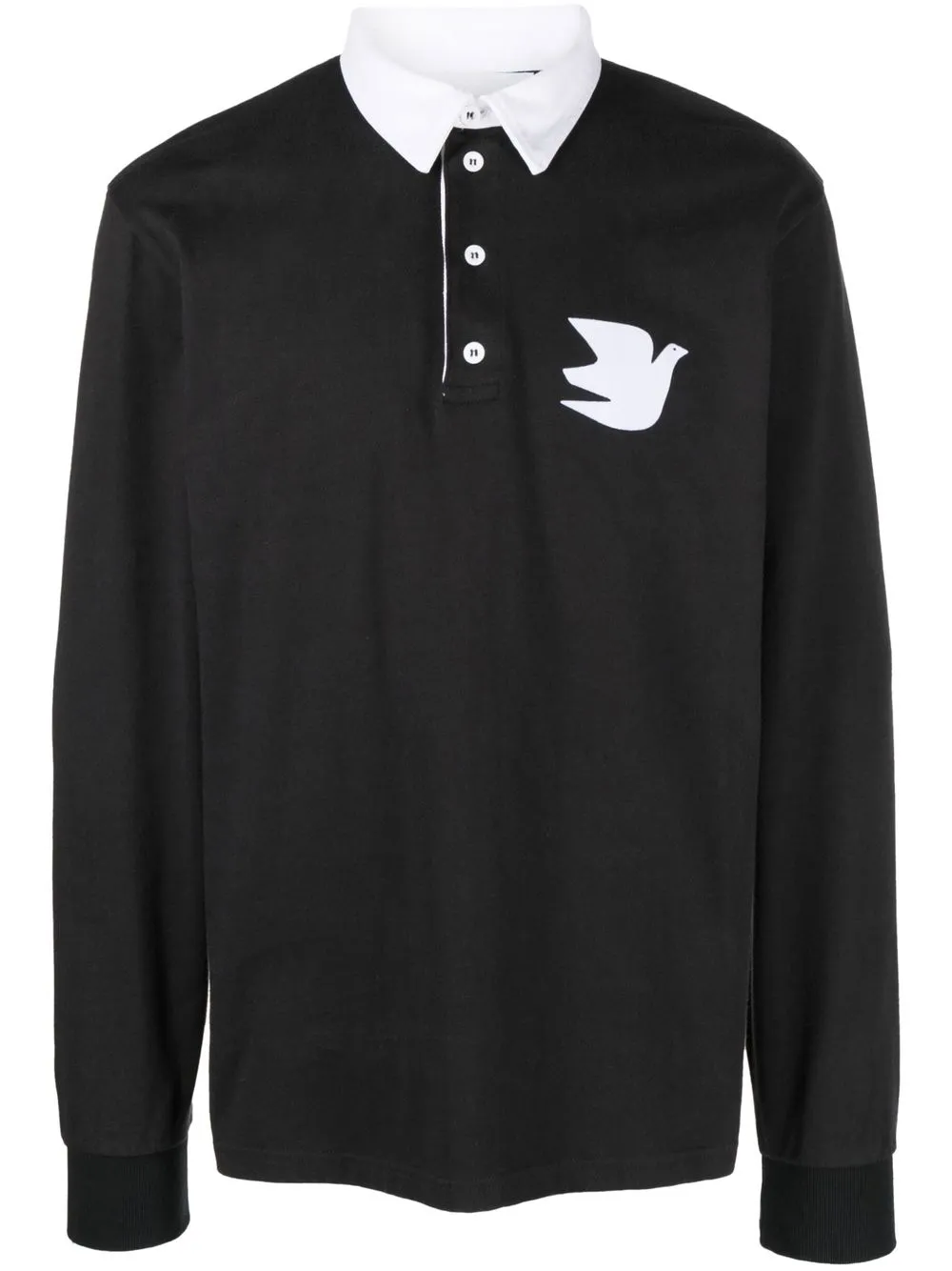 

Palmes camisa manga larga con logo - Negro
