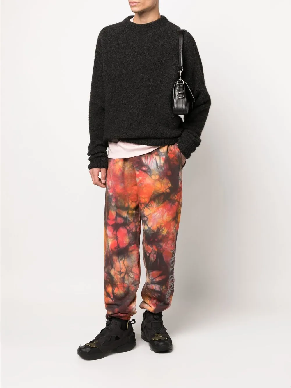 Aries Joggingbroek met tie-dye print - Oranje