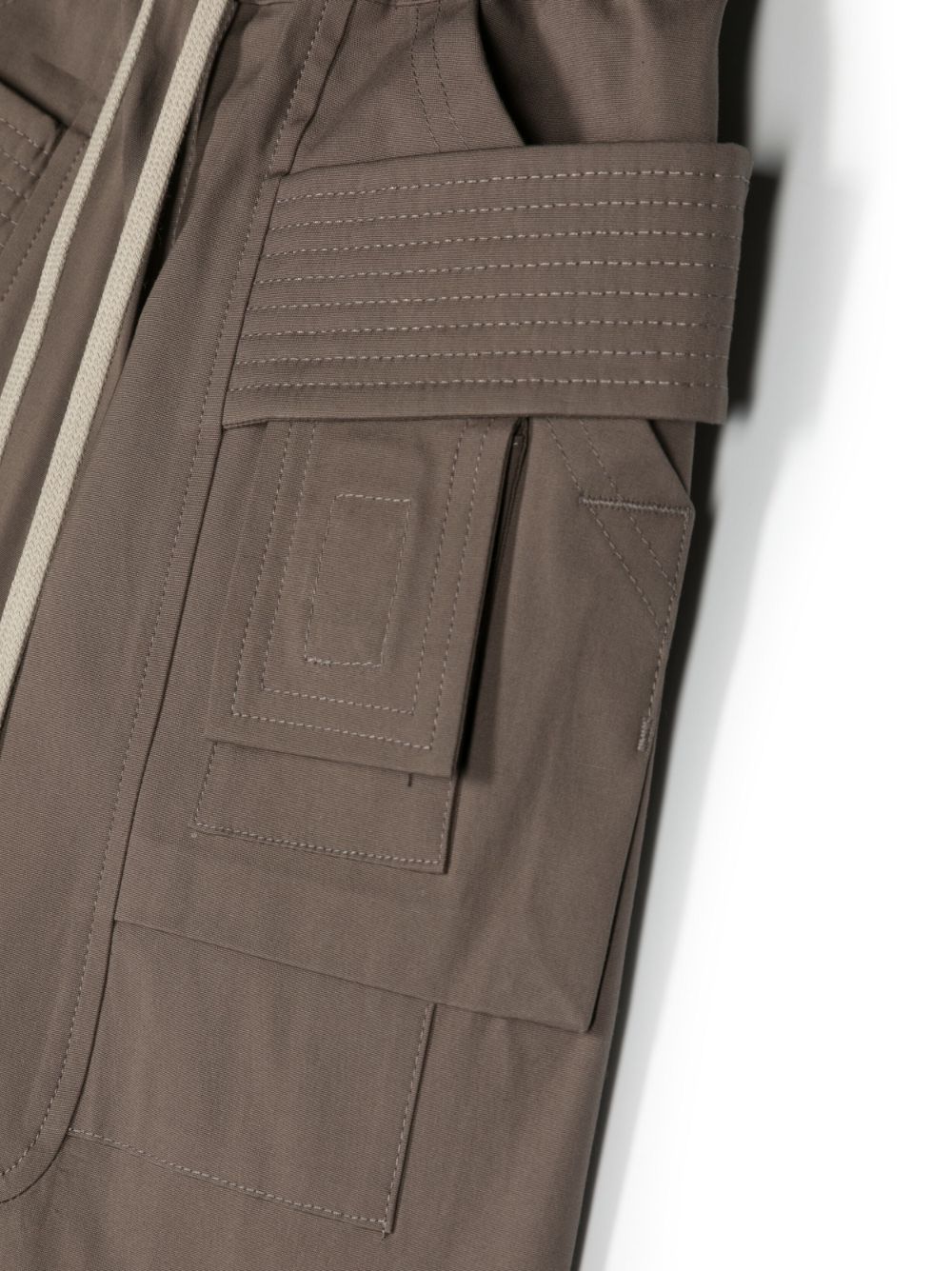 Shop Rick Owens Creatch Drawstring Cargo Shorts In Brown