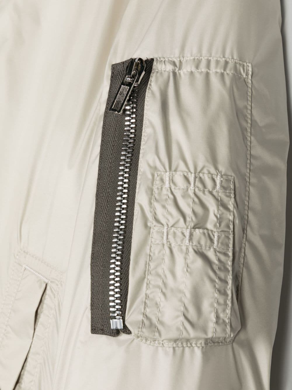 Shop Rick Owens Zipped-pocket Sleeve Jacket In Neutrals