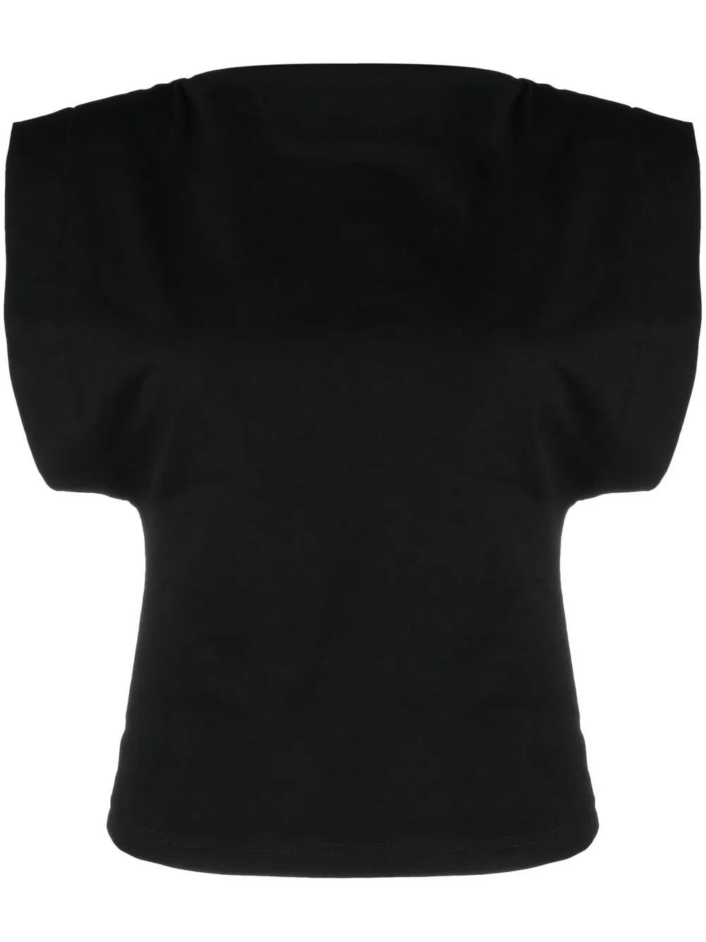 

Matteau Boat Neck cotton T-shirt - Black