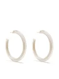 Alison Lou medium Jelly Hoop earrings - White