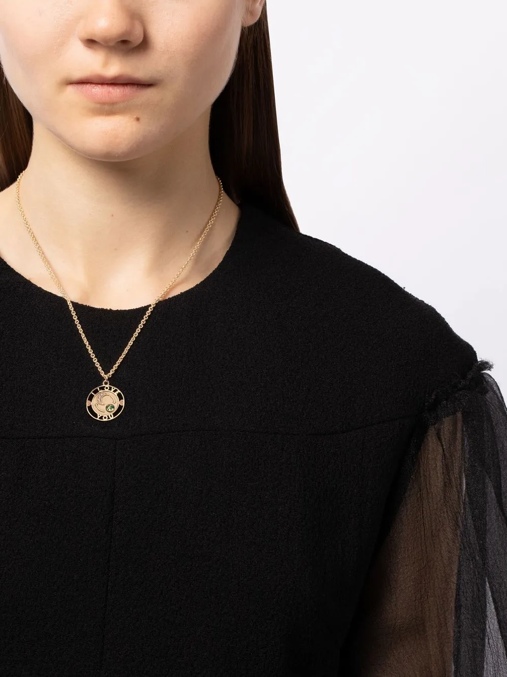 Alison Lou 14kt geelgouden ketting