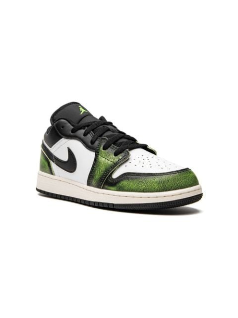 Jordan Kids - Air Jordan 1 Low Wear Away Electric Green sneakers