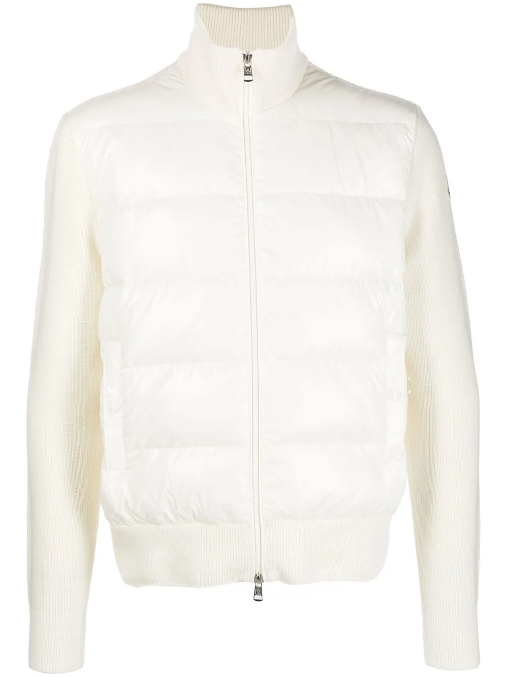 

Moncler chamarra con parche del logo - Blanco