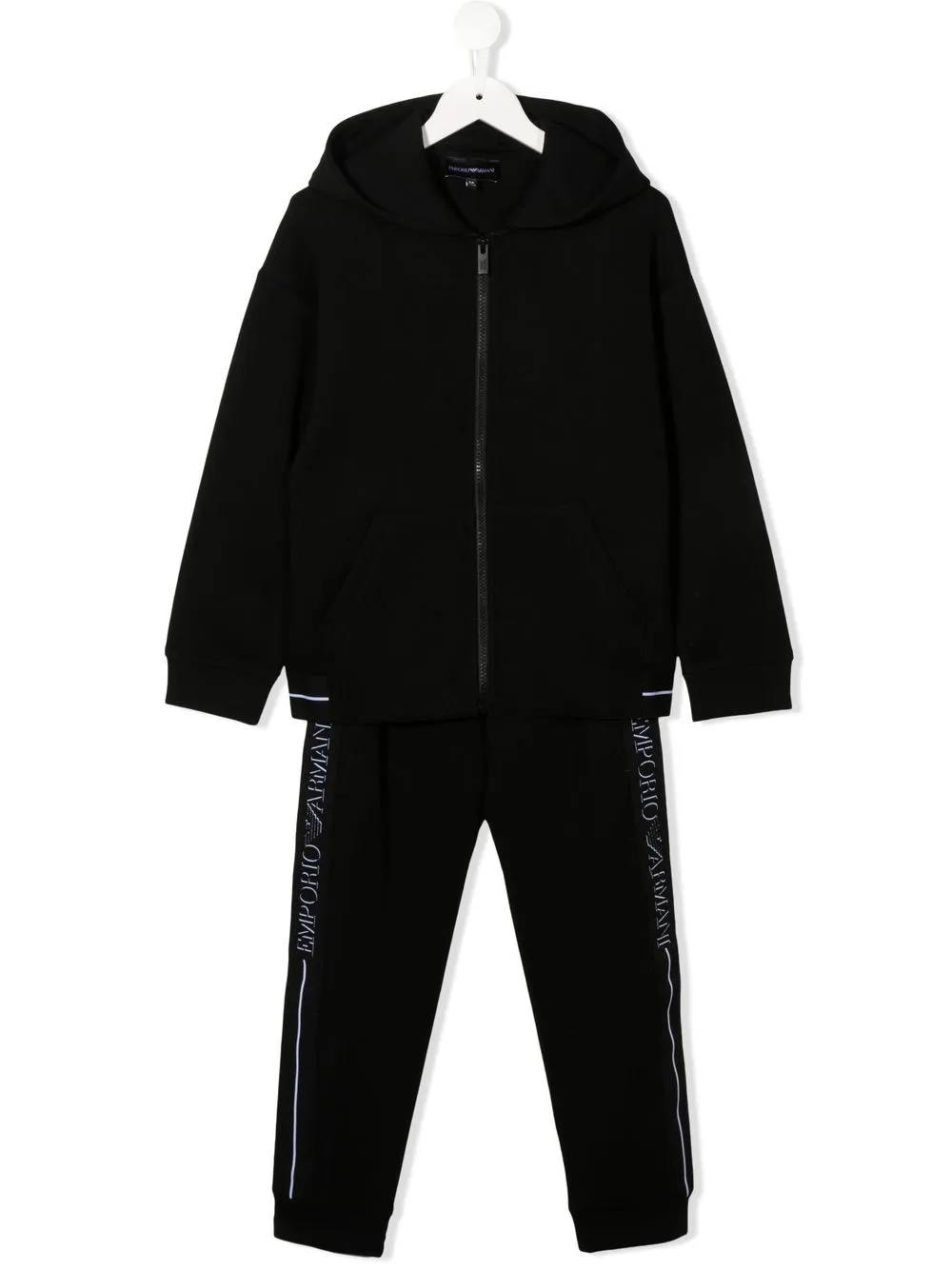 

Emporio Armani Kids traje deportivo con logo - Negro