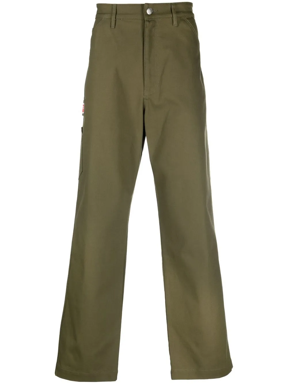 

Kenzo panelled chino trousers - Green