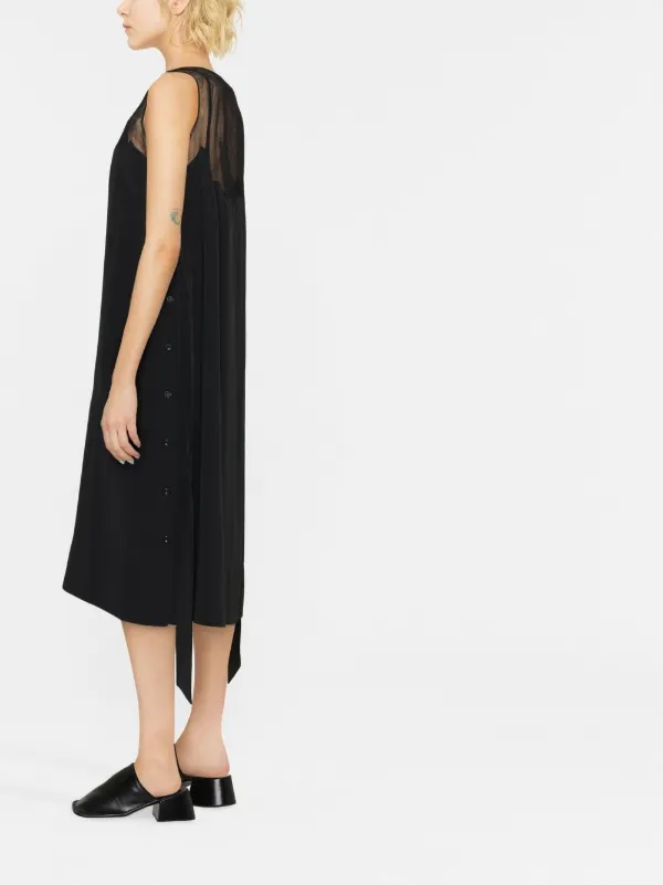 Simone Rocha ブラックレースノースリーブドレス Simone Rocha ノースリーブ ドレス | ブラック | FARFETCH JP