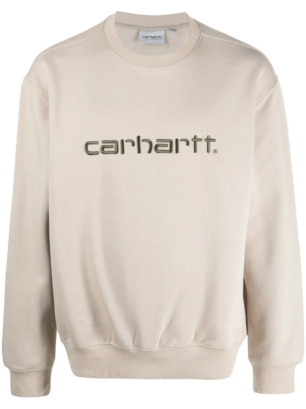 

Carhartt WIP embroidered-logo crew-neck sweatshirt - Neutrals